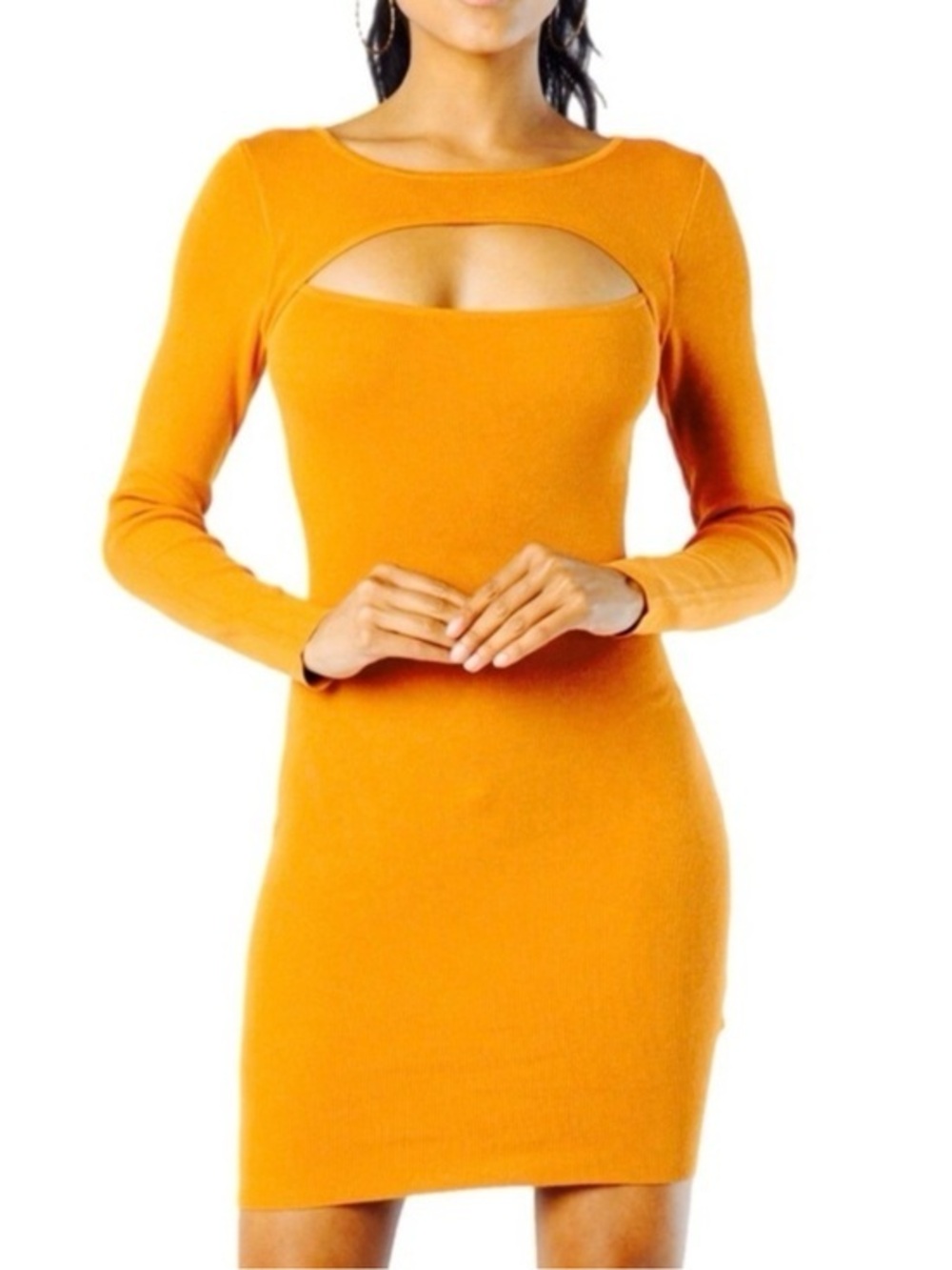 House of Harlow 1960 | Harvest Gold Yellow Cut-Out Dress BodyCon